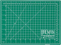Breman Precision 9x12 Inch Self Healing Cutting Mat – 2-Sided 5-Ply PVC Green/Black Cutting Mats for Crafts, Sewing, Quilting & DIY Projects with Durable Non-Slip Surface & Precise Grid Lines