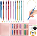 Aeelike Interchangeable Tunisian Crochet Hooks Set, 12 Sizes Colorful Tunisian Crochet Hooks Set with 4 Cables 3.0mm - 10.0mm Smooth Ergonomic Hook for Making Blanket Scarves, Ideal Gift