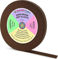 Mandala Crafts Wide 1/2 Inch Dark Brown Elastic Bands Spool for Pants Waistbands Sewing and DIY Crafts, 88 YD Stretchy Flat Fabric Strap Knit Elastic Band for Wig