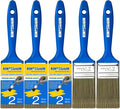 King Origin Versatile Paint Brush Set, 5 Pack, 2 Inch Paint Brushes, Small Paint Brushes for Walls, Furniture, Crafts - Detailed Painting & Larger Surface Coverage