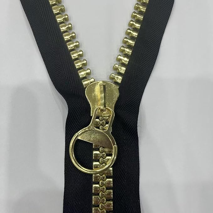 20 30 Inch Large Plastic Gold Separation Jacket Zipper Sewing Coat Jacket Zipper Black
