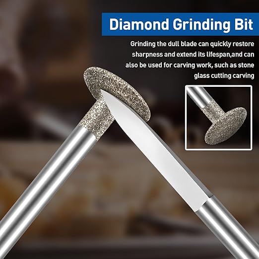 Wood Carving Drill Bits Set for Dremel Rotary Tool, 6Pcs Engraving Drill Bits Wood Carving Tools with 1/8” Shank for DIY Woodworking Carving Grinding Engraving Drilling Micro Sculpture