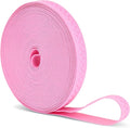 Mandala Crafts 0.5 Inch Elastic Silicone Gripper Tape for Clothing - 10 Yds Dotted Non Slip Elastic Band for Sewing - Pink Silicone Flat Fabric Stretchy Ribbon Straps