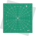 Headley Tools 12"x12" Rotating Cutting Mat, Self Healing Mat with 360-Degree Rotation & Anti-Slip Base, Sewing Board Cutting Mat Perfect for Fabric Quilting Leather Hobby Project, Green