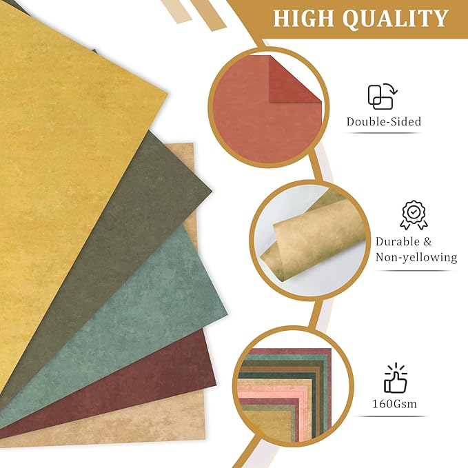 Fall Scrapbook Paper 12x12 - 24 Sheets/24 Designs Double-Sided Autumn Card Stock Pape, Boho Patterned Scrapbooking Paper for Thanksgiving School Office Home Supplies Scrapbook Supplies