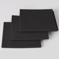 3 Pieces 18 x 21 Inches Cotton Fabric Precut Quilting Fabric Bundles Solid Colors Layer Cakes Quilt Material for DIY Craft Sewing Embroidery (Black)
