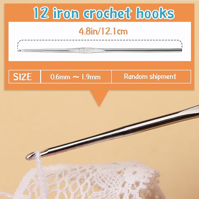 IMZAY 110 Pcs Crochet Hooks Set, Crochet Hooks Kit with Storage Case, Crochet Needles Set, Ergonomic Knitting Needles Stitch Marker DIY Hand Knitting Craft Art Tools for Beginners, Green