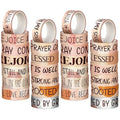 Janlaugh 24 Rolls Christian Washi Tape for Bible Journaling Gifts Bulk Religious Inspirational Scripture Supplies Boho Bible Verse Washi Tape for Study Crafting New Year DIY Gifts