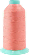 Mandala Crafts Size 138 420D T135 Bonded Nylon Thread - Blush 1250 YDs Tex 135 Heavy Duty Sewing Threads for Leather, Jeans, Weaving, Outdoor Marine Upholstery
