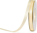 YAMA Ivory Double Faced Satin Ribbon 3/8 Inch 25 Yards Thin Ivory Fabric Ribbon for Gift Wrapping Crafts Bows Wedding Party Decoration