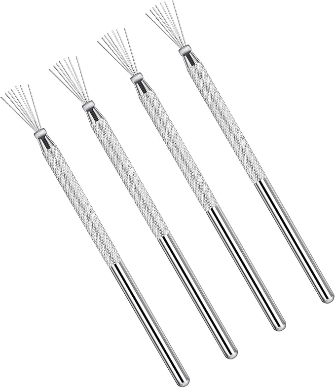 4 Pcs Ceramic Polymer Clay Tools Wire，Ymapinc Pottery Tools Clay Needle Feather Wire Scoring Tool Ceramics Texture Tool for Ceramic Sculpting Texturing Modeling Scoring Pottery Supplies