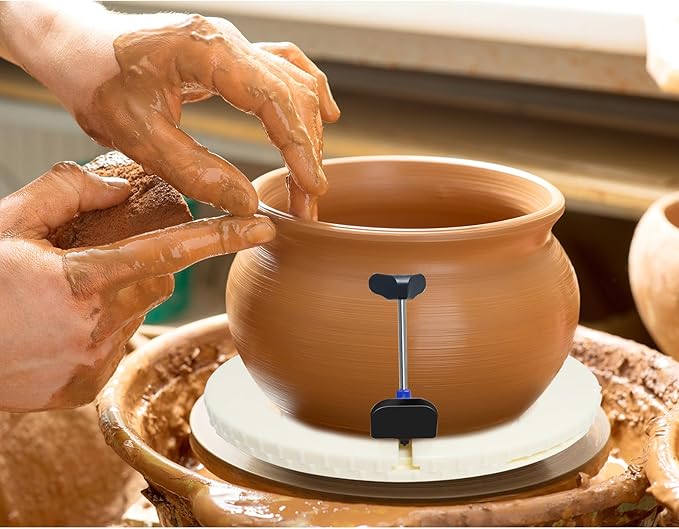 Pottery Machine Turntable Clamp Pottery, Ceramic Pottery Trimming Spinner Repair Tool for Ceramic Beginners and Professionals, Clamp Repair Tools, 2”-12”Adjustable, DIY Ceramic Pottery Turntable