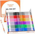 Shuttle Art Gel Pens, 180 Pack Gel Pens Set, 12 Assorted Colors Bulk Classroom Pack for Adults Coloring Books Drawing Doodling Crafts Journaling