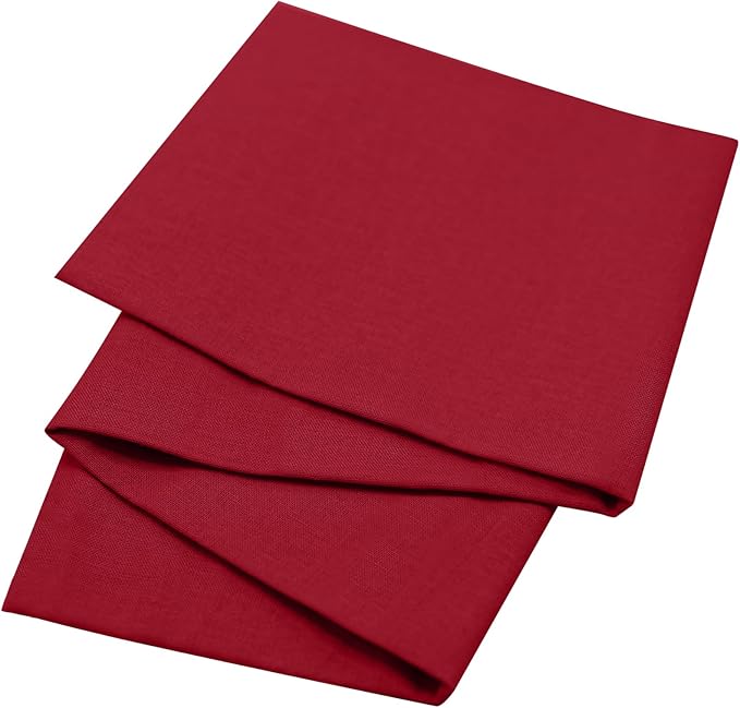 3 Pieces 18 x 21 Inches Cotton Fabric Precut Quilting Fabric Bundles Solid Colors Layer Cakes Quilt Material for DIY Craft Sewing Embroidery (Burgundy)