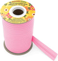 Mandala Crafts 1/2 Inch Single Fold Bias Tape for Sewing, Quilting, Piping, Hemming, Blanket & Quilt Binding – 55 Yards Pink Fabric Seam Binding Tape