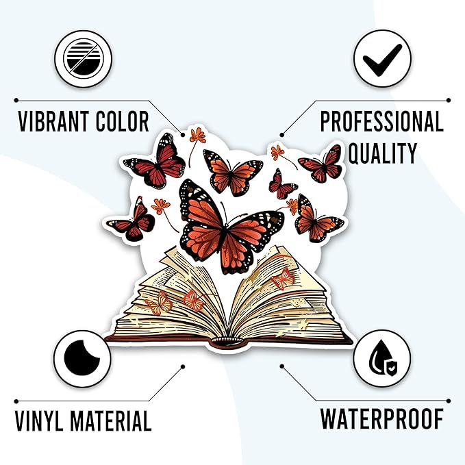 Writer Stickers 50 Pieces Writing Author Sticker Vinyl Waterproof Decal for Laptop Water Bottle Phone Car Window Stakeboard Scrapbook Gifts for Kid Teen Adult