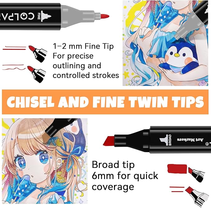 120 Colors Alcohol Markers Set Dual Tip Art Markers for Kids Marker Pens with Pen Holder and Case for Adult Painting Supplies Perfect for Painting, Coloring Book, Sketching and Drawing