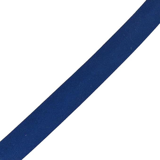 Mandala Crafts 55 Yards 5/8 Inch Navy Blue Double Fold Bias Tape for Sewing - Bias Binding Tape for Quilting Binding, Hemming, Seam, and Fabric Piping