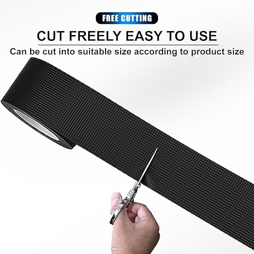 Non-Abrasive Grip Wrap Tape, 2In x 30ft, Thick Heavy Duty Tape. Tear, Peel & Slip Resistant for Max Comfort and Control, for Wrapping Tools, Home Goodsm, Hardware, Utility Items More (Black)