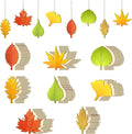 Subacy 80 PCS Unfinished Wood Cutouts 8 Styles DIY Wooden Crafts, Autumn Maple Ornaments Painting Kit for Kids, Birthday Thanksgiving Creativity Arts & Crafts (Maple Leaves)