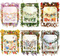 180pcs Colorful Floral Stickers Wildflower Plant Aesthetic Sticker Scrapbook Journaling Supplies, PET Transparent Vintage Stickers, DIY Crafts Decorative Decals for Journaling Photocard Gift Wrapping