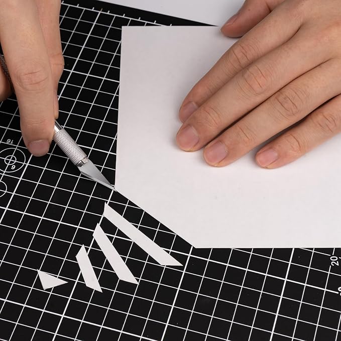 DIYSELF Cutting Mat 12in×18in, Cutting Mats for Crafts, Self Healing Cutting Mat A3, Fabric Cutting Mats Double Side for Sewing, Quilting, Craft Mat for Desktop