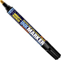 IM-17 Ink Marker, Dual Tip, 13ml Alcohol-Based Permanent Ink, Waterproof Fade & Abrasion Resistant, Valve Action, 6 Bonus Tips, Manufactured in USA, 6 Pack (Black)