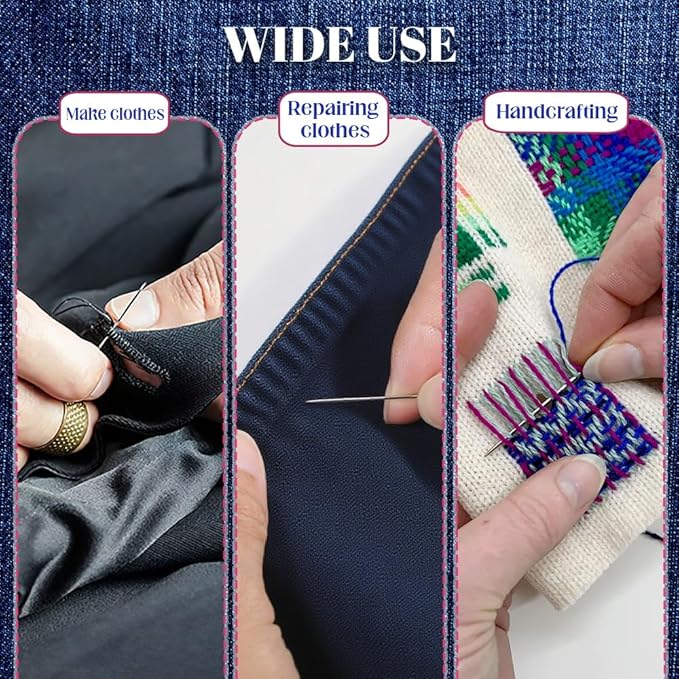 37PCS Needle and Thread kit, Needles Thread Hand Repair Tools, Portable Steel Sewing Needles Kit for Beginners & Daily Use