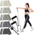 Resistance Bands for Working Out, Physical Therapy Bands, Latex Free Elastic and Exercise Bands Set for Stretching, Suitable for Rehab, Yoga, Pilates, Gym, Home Exercise