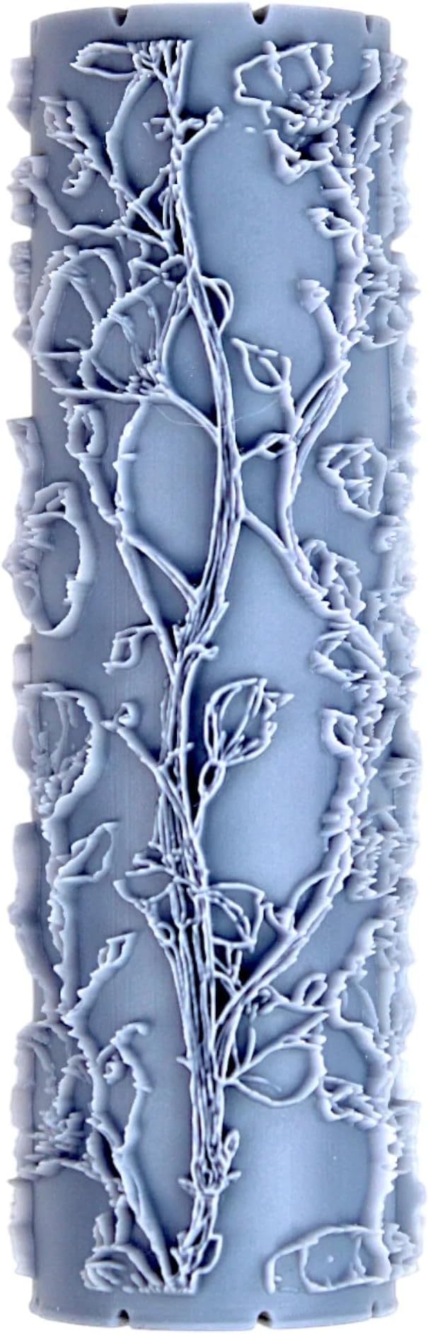 Twining Bloom Vines Clay Texture Roller (4") - Seamless Meadow Set #01 - Embossing Pattern Roller for Polymer & Ceramic Clay, Pottery & Crafts