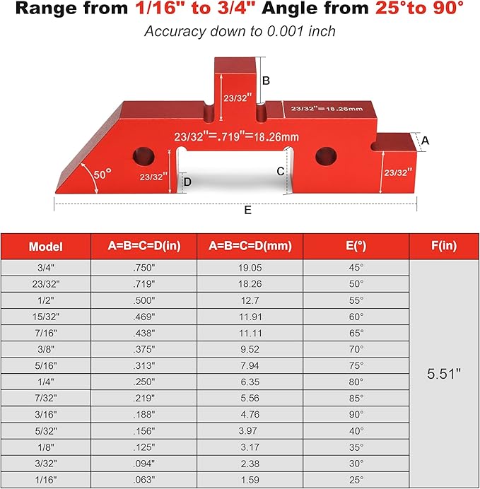 Setup Blocks Woodworking 14Pcs Aluminum Setup Bars with Case Setup Blocks Height Gauge Set Table Setup Blocks for Woodworking Tools Router Table Saw Height Depth Angle Fence Alignment Gauge Set
