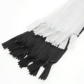 24" Invisible Sewing Zippers,Zipper for DIY Tailor Sewing Craft 10 PCS/Pack (Black&White,24 inch) Leekayer