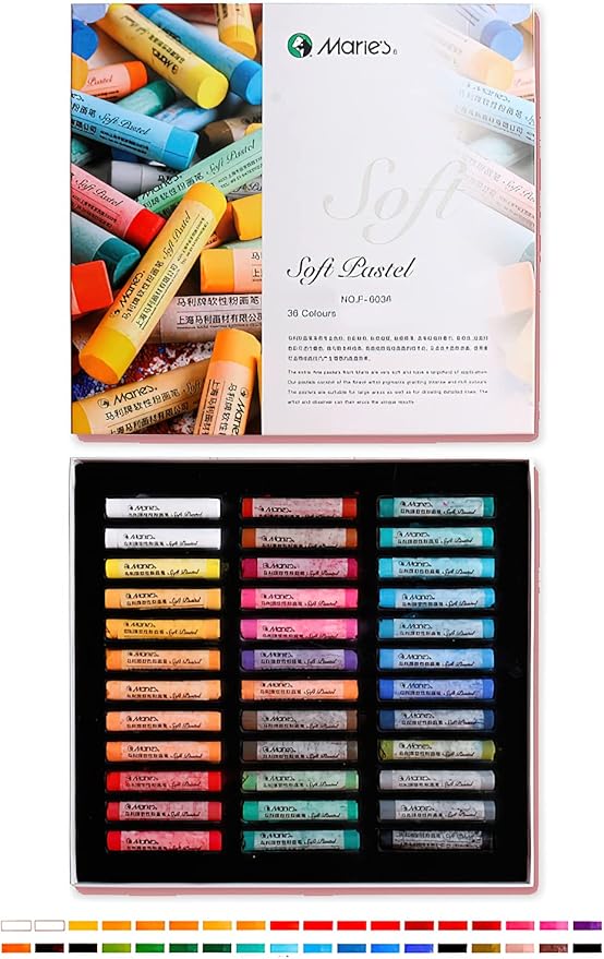 YYMIYU Soft Color Chalk Pastels for Professional Artist 36 Colour