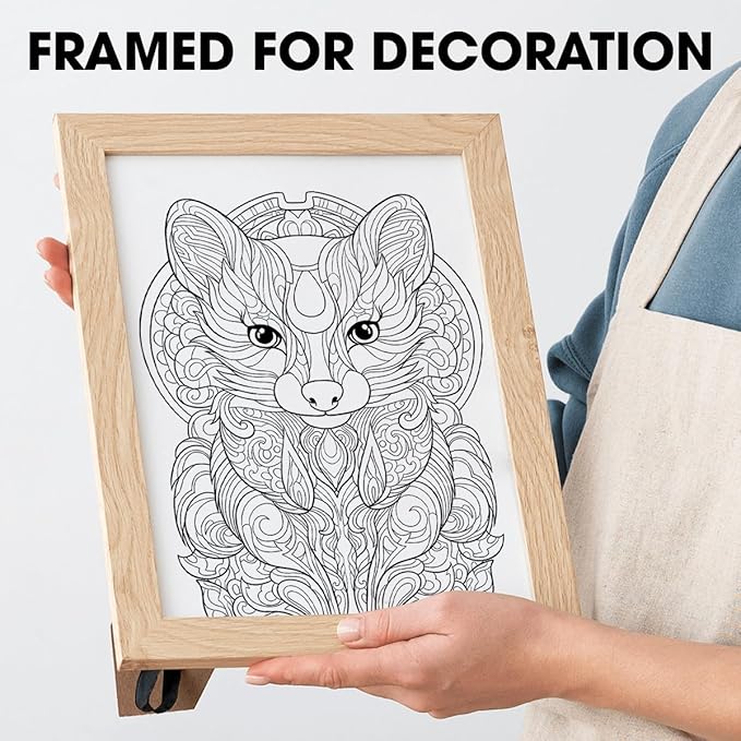 SOUTHERN LOTUS Animal Patterns Spiral Coloring Book Wirebound Hardcover Papers With Relaxing Animals Mandala Drawings Color Pages For Adults Women Seniors Mindfulness Relaxation Anxiety Relief