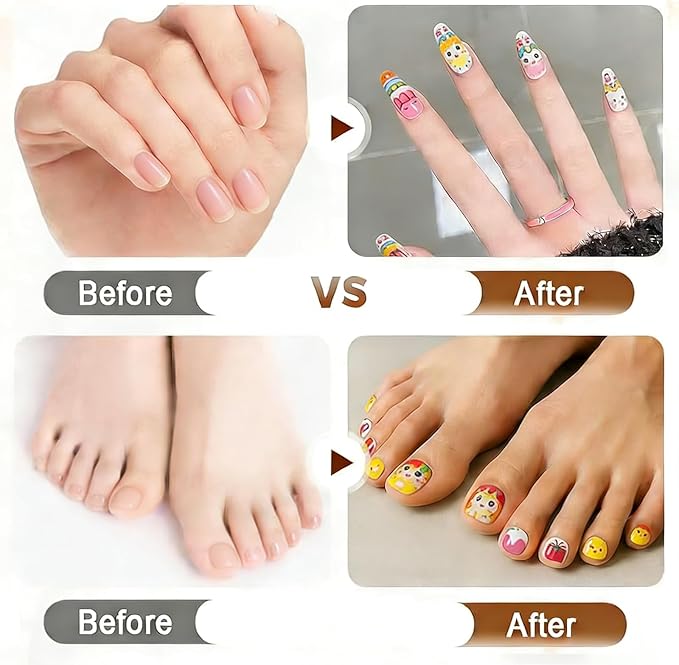 XSG Nail Art Pens Set of 24 Colors - Professional Nail Art Markers with Bullet Tip for Drawing, Dotting, Lining & Nail Polish Set Acrylic Nail Designs DIY Manicure Kit for Home Salon, Christmas Gifts
