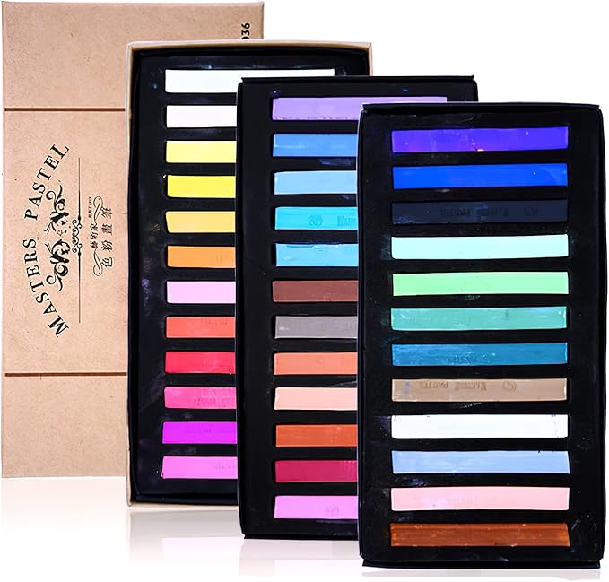 YYMIYU Neutral Color Chalk Pastels for Professional Artist 36 Colour