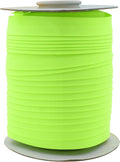 Mandala Crafts 55 Yards 5/8 Inch Lime Green Double Fold Bias Tape for Sewing - Bias Binding Tape for Quilting Binding, Hemming, Seam, and Fabric Piping