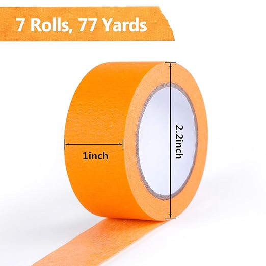 VGOODALL 7PCS Colored Masking Tape, Washi Tape Set for Arts & Crafts, Kids Art Supplies, 330 Feet x 1 Inch