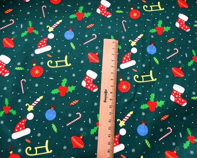 Christmas Layer Cake Fabric Bundles,10x10 Inch Precut Quilting Squares,100% Cotton Craft Fabric with 14 Holiday Patterns(42Pcs)