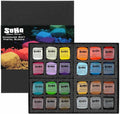 Soho Urban Artist Handmade Soft Pastel Blocks - Assorted Set of 24 Professional Pastels - Velvety Colors for Toning Paper, Large-Scale Drawings, & Layering - Lightfast and Highly Pigmented