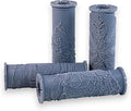 Frosty Retreat Collection 4-Pack Clay Texture Rollers (4") - Winter Set #01 - Embossing Pattern Rollers for Polymer & Ceramic Clay, Pottery & Crafts