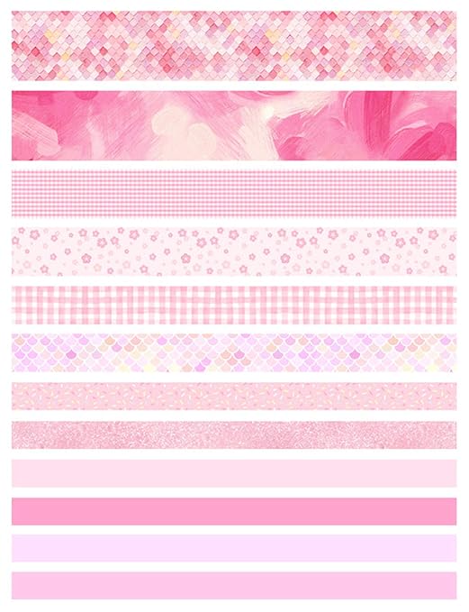 12 Rolls Washi Tape Set,Decorative Plaid Pattern Washi Masking Tape Sets for Craft,Kids,Scrapbook,DIY,Gift Wrapping