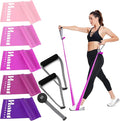Resistance Bands for Working Out, Physical Therapy Bands, Latex Free Elastic and Exercise Bands Set for Stretching, Suitable for Rehab, Yoga, Pilates, Gym, Home Exercise