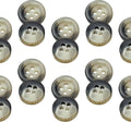 0.4 inch Gray Buttons for Sewing 100 Pcs Buttons for Shirt 4 Hole 16L Plastic 10mm Ideal for Dress Blouse Workwear School Chef Aprons Pants Jacket Bags Craft DIY Decorations