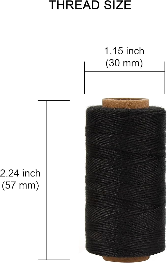 Lusecarl Polyester Thread 110 Yards Each Spool for Hair Extensions 3 Rolls Hair Weave Sewing Threads for Hand Sewing, Hair Extensions, Making Wigs DIY (3 Thread, 3Color)