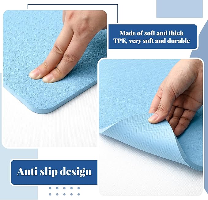 2 Pcs Sewing Machine Muffling Mat Pedal Sewing Mat Reduce Vibrations Noise No Slip Machine Accessories for Quilting (15'' X 20'' and 9'' X 14'',Sky Blue)