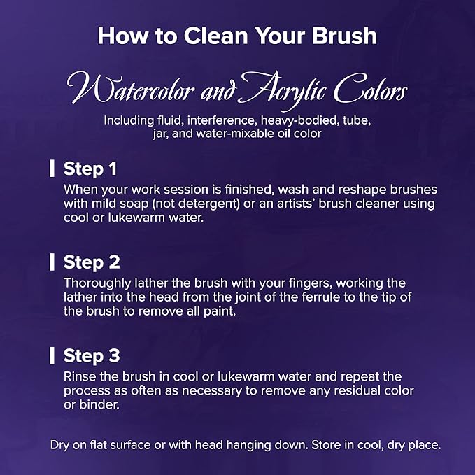 Silver Brush Limited 8802-6 Silver Silk 88 Bright Paintbrush for Acrylic, Watercolor, Gouache, Inks, & Dyes, Size 6, Long Handle