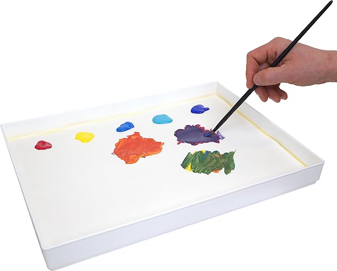 Masterson Sta-Wet Premier Palette Bundled Set, 12in x 16in Airtight Wet Painting Palette, with 30 Acrylic Paper Refill Sheets and 1 Sponge Refill Pack, Keeps Wet Paint Fresh for Days, Made in USA