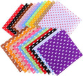 20Pcs 5.91X5.91 Inch DIY Nonwoven Flower Dot Printed Fabric Squares for Sewing Craft Projects Patchwork and Handmade Decorations