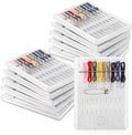 36 Boxes Mini Sewing Kit Bulk Easy Pre Threaded Needle Kit Travel Sewing Threaded Needle Holder Small Home Travel Box with Pin Button, Assorted Colors ﻿
